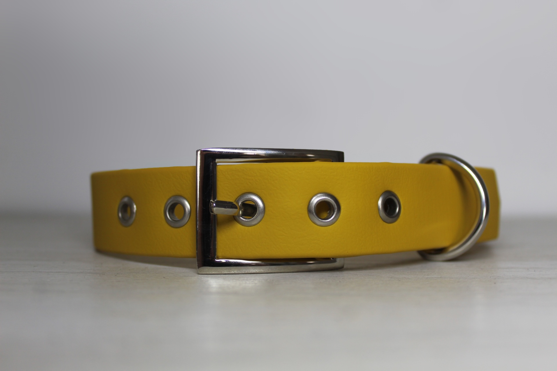 Collier flexipaw jaune moutarde en 2,5cm d’épaisseur 