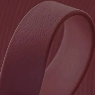 Collier Patte Unique Rouge Vin